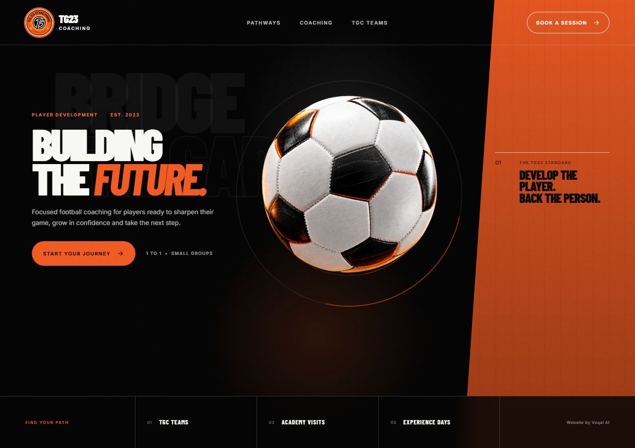 TG23 Coaching FC website